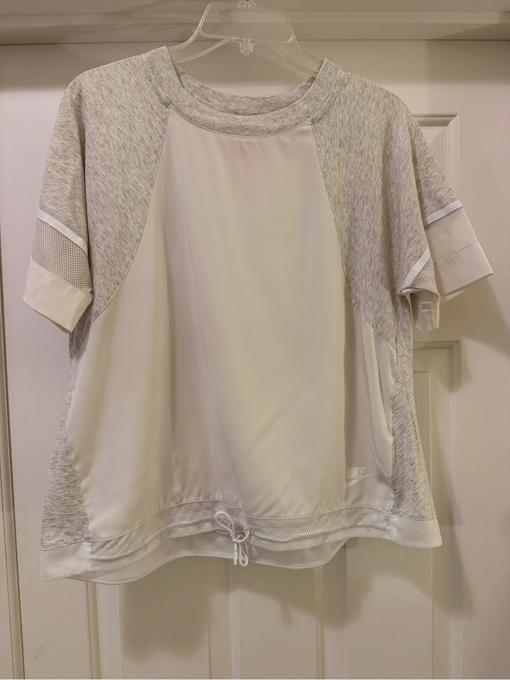 Nike Tech Knit White and Grey With Mesh Top Size Medium - Picture 1 of 4